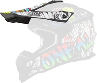 Oneal 2SRS Rancid Helmet Peak,  black-white for Men