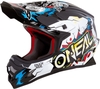 Oneal 3Series Villain Motocross Helmet,  white,  Size S,  white,  Size S