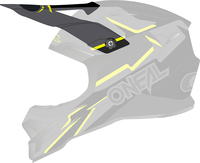 Oneal 3Series Voltage Helmet Peak,  black-yellow,  black-yellow,  Size One Size