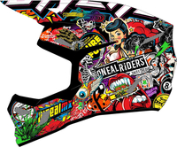 Oneal 3SRS Crank multicoloured Motocross Helmet,  multicolored,  Size XL for Men