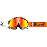 O´Neal B-10 Pixel Radium Goggle,  white-orange,  white-orange,  Size One Size