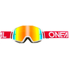 O´Neal B-20 Flat Radium Goggle,  white-red,  white-red,  Size One Size
