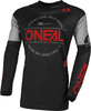 Oneal Element Brand Motocross Jersey,  black-red,  Size S,  black-red,  Size S