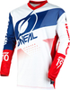 Oneal Element Factor Motocross Jersey,  white-red-blue,  Size S,  white-red-blue,  Size S