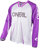 Oneal Element FR Blocker Bicycle Jersey,  white-purple,  Size 2XL,  white-purple,  Size 2XL