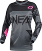 Oneal Element Racewear Ladies Motocross Jersey,  grey-pink,  Size 2XL,  grey-pink,  Size 2XL for Women