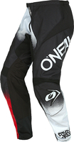 Oneal Element Racewear V.22 Motocross Pants,  black-white-red,  Size 40,  black-white-red,  Size 40
