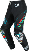 Oneal Element Rancid black/multicoloured Motocross Pants,  black-multicolored,  Size 30