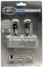 Oxford Halo LED Number Plate Lighting,  black,  black,  Size One Size