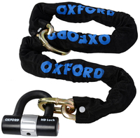Oxford HD Loop Chain Lock,  black,  Size 120 cm,  black,  Size 120 cm