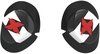 Oxford Icon Knee Sliders,  black-white,  black-white,  Size One Size