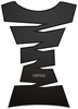 Oxford Jagged Tank Pad,  carbon,  carbon,  Size One Size