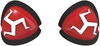 Oxford Manx Knee Sliders,  black-red,  black-red,  Size One Size