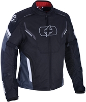 Oxford Melbourne 3.0 Motorcycle Textile Jacket,  black-grey-white,  Size 2XL,  black-grey-white,  Size 2XL