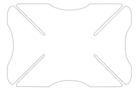 Oxford Message Helmet Bumper,  white,  white,  Size One Size