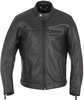 Oxford Walton Motorcycle Leather Jacket,  black,  Size L,  black,  Size L