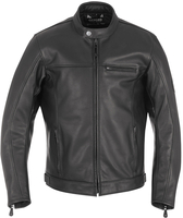 Oxford Walton Motorcycle Leather Jacket,  black,  Size L,  black,  Size L
