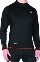 Oxford WarmDry High Neck Functional Shirt,  black,  Size L,  black,  Size L