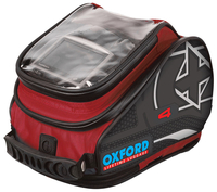 Oxford X4 Quick Release Tankbag,  red,  red