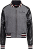 Queen Kerosin Baseball College Ladies Jacket,  black-grey,  Size 2XL for Women