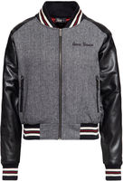 Queen Kerosin Baseball College Ladies Jacket,  black-grey,  Size 2XL for Women
