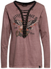 Queen Kerosin Wild Ones Ride Free Ladies Longsleeve,  pink,  Size XL for Men