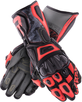 Rebelhorn Rebel Motorcycle Gloves,  black-red,  Size S,  black-red,  Size S