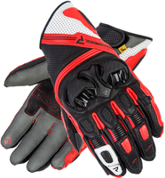 Rebelhorn ST II Short Motorcycle Gloves,  black-grey-red,  Size M,  black-grey-red,  Size M