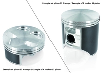 S3 Casted Piston Ø72, 45mm Standard Compression Jotagas JT250,  Size 95 cm,  Size 95 cm
