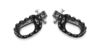 S3 Curve Footrests Aluminium Black,  black