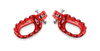 S3 Curve Footrests Aluminium Red,  red