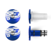 S3 End 5 Bar Ends Ø14mm Blue