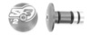S3 End 5 Bar Ends Ø14mm Silver,  silver