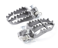 S3 Hard Rock Enduro Footrests Steel Titanium,  Size 135 mm