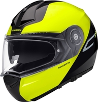 Schuberth C3 Pro Split Helmet,  black-yellow,  Size 2XL,  black-yellow,  Size 2XL