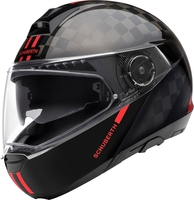 Schuberth C4 Pro Carbon Fusion Helmet,  black-red,  Size M,  black-red,  Size M