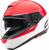 Schuberth C4 Pro Swipe Helmet,  white-red,  Size L,  white-red,  Size L