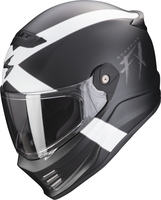 Scorpion Covert FX Gallus Helmet,  black-white,  Size 2XL for Men
