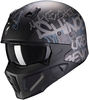 Scorpion Covert-X Wall Helmet,  black-silver,  Size XS 54 55,  black-silver,  Size XS 54 55