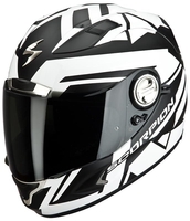 Scorpion Exo 1000 Air V.2 Rafale,  black-white,  Size 2XL,  black-white,  Size 2XL