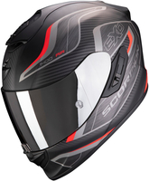 Scorpion EXO 1400 Air Attune Helmet,  black-red,  Size S,  black-red,  Size S