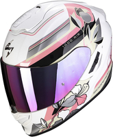 Scorpion EXO 1400 Air Gaia Helmet,  white-pink,  Size XS for Women,  white-pink,  Size XS for Women