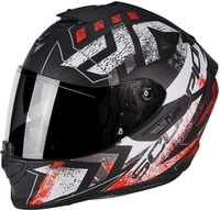 Scorpion EXO 1400 Air Picta Helmet,  black-red,  Size S,  black-red,  Size S