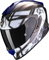 Scorpion EXO 1400 Air Spatium Helmet,  black-white-blue,  Size L,  black-white-blue,  Size L