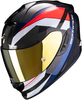 Scorpion EXO 1400 Carbon Air Legione Helmet,  black-red-blue,  Size XS,  black-red-blue,  Size XS