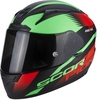 Scorpion EXO 2000 Air Volcano Helmet,  red-green,  Size L,  red-green,  Size L