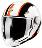 Scorpion Exo 300 Air Gunner Helmet,  black-white-orange,  Size XS,  black-white-orange,  Size XS