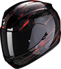 Scorpion Exo 390 Beat Helmet,  black-red,  Size 2XL,  black-red,  Size 2XL