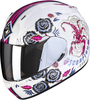 Scorpion Exo 390 Chica 2 Helmet,  white-pink,  Size L for Women,  white-pink,  Size L for Women