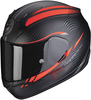 Scorpion Exo 390 Sting Helmet,  black-red,  Size L,  black-red,  Size L